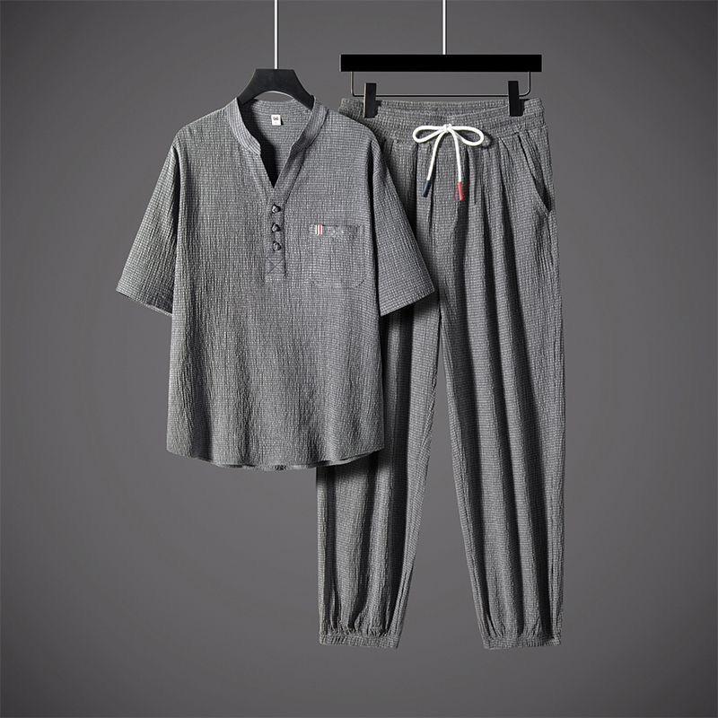 New Summer Fashion Trendy Cott - Men'S Fashion Plus ulasan dan harga