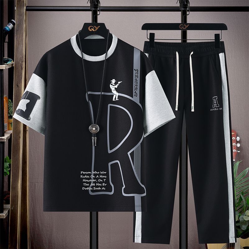 Summer Fashion Trendy Printed  - Men'S Fashion Plus ulasan dan harga