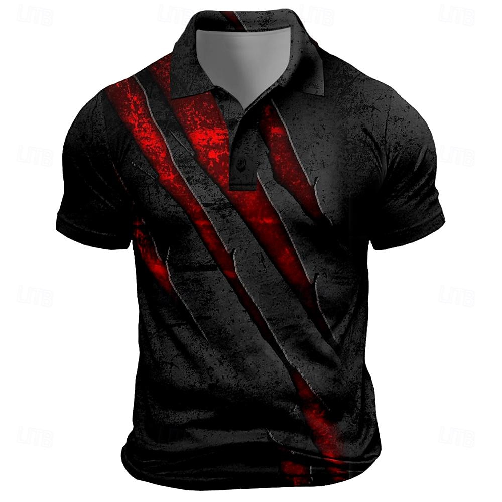 Vintage Men's Polo Shirt Scrat - Men'S Fashion Golf Clothing ulasan dan harga