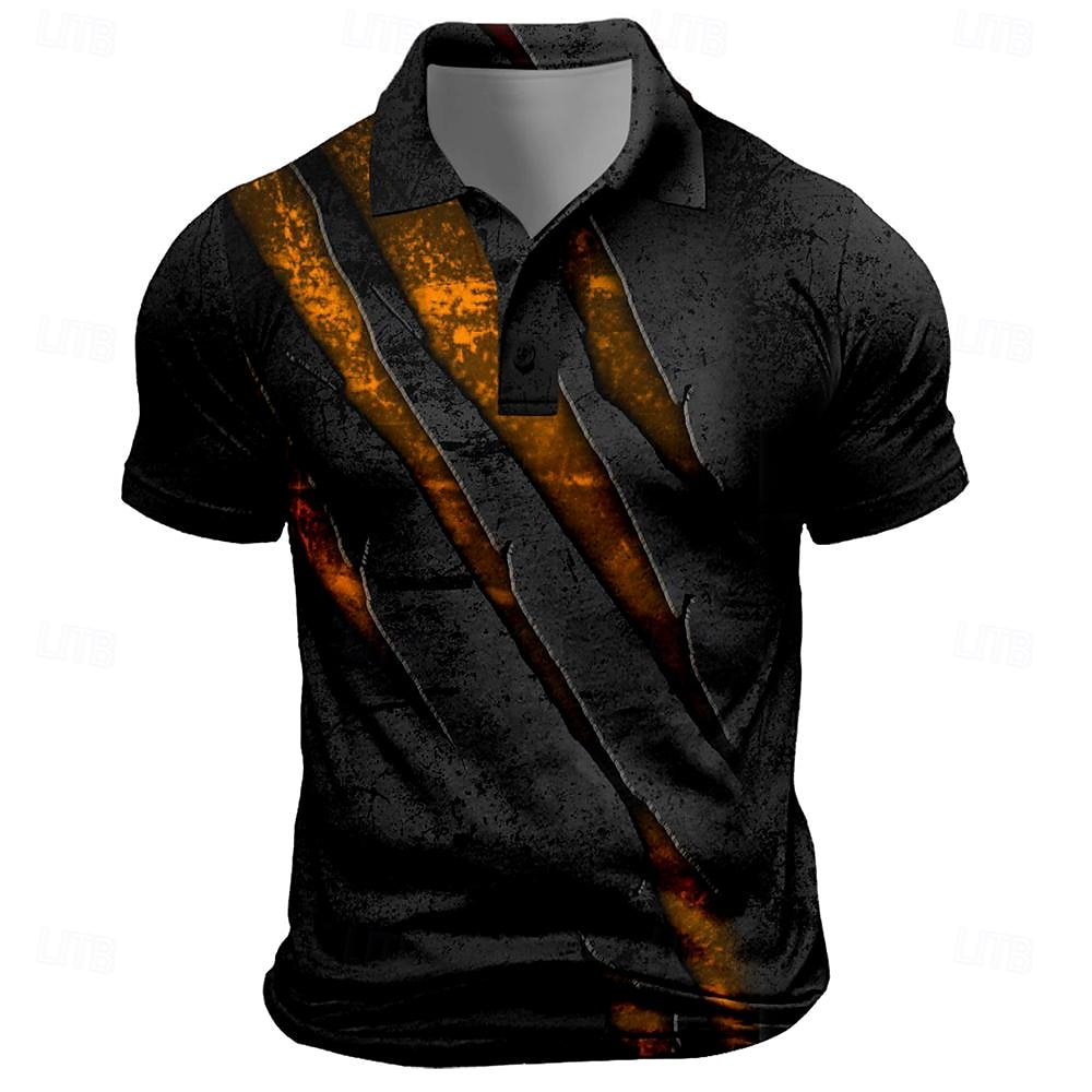 Vintage Men's Polo Shirt Scrat - Men'S Fashion Golf Clothing ulasan dan harga