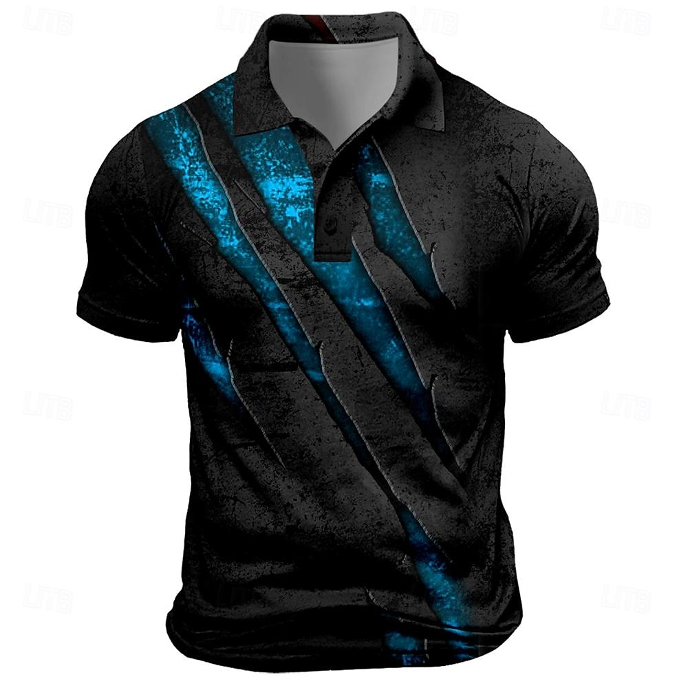 Vintage Men's Polo Shirt Scrat - Men'S Fashion Golf Clothing ulasan dan harga