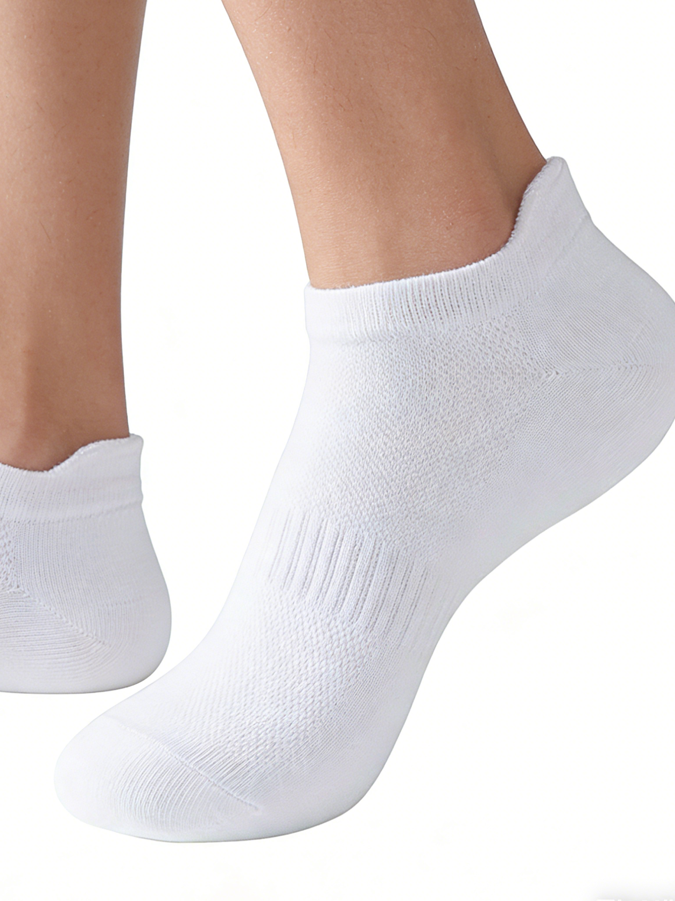 6 Pairs Women Men White Ankle  - Socks Ankle Men ulasan dan harga