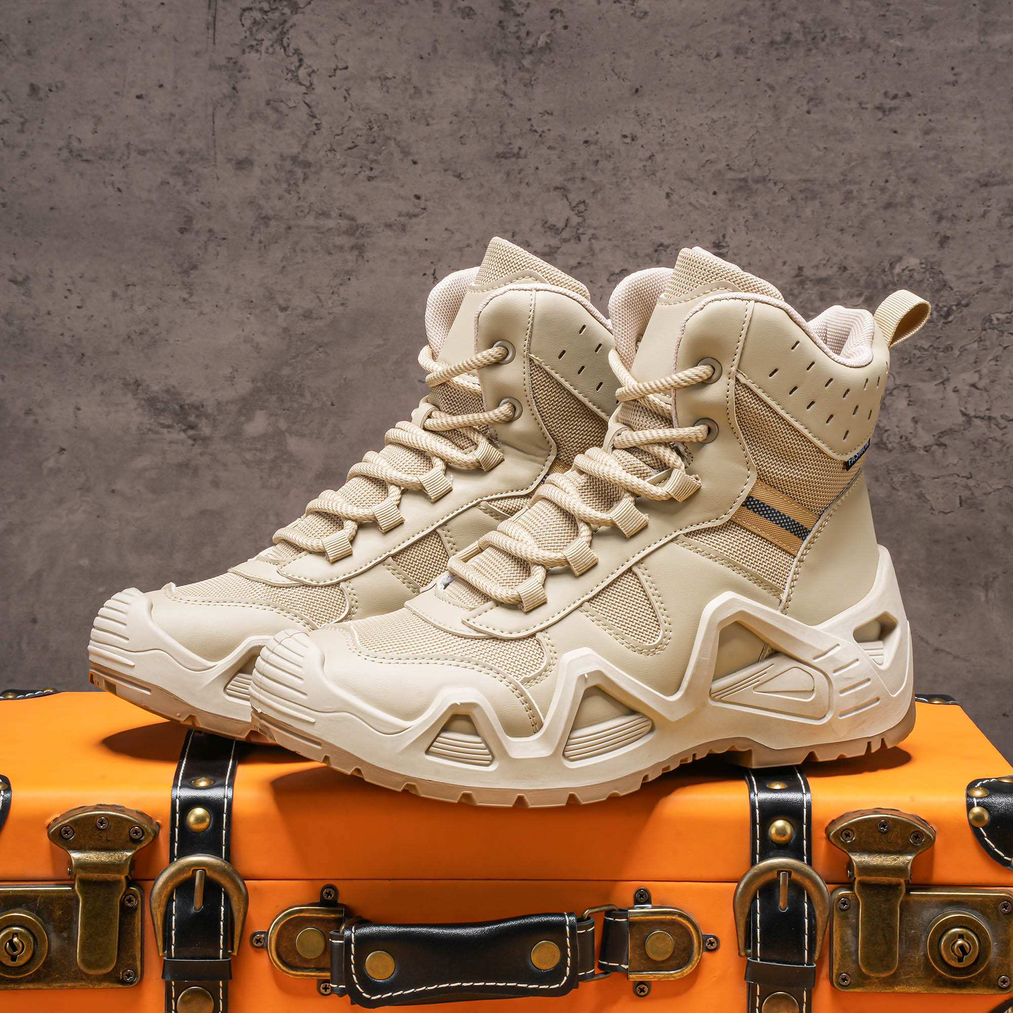 Men's high top boots, hiking b - Men'S Fashion Footwear ulasan dan harga