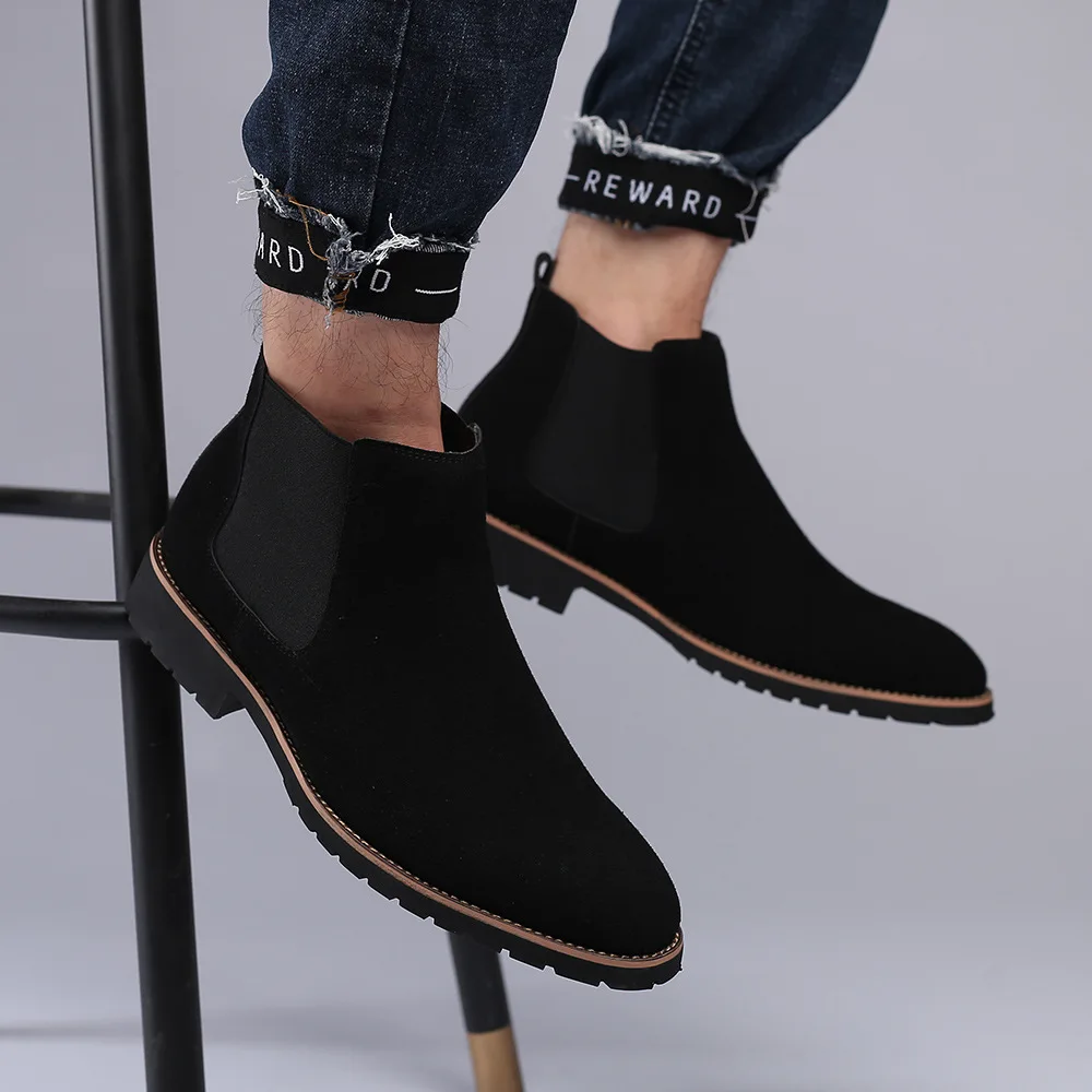 Men Ankle Boots British Style  - Mens Fashion Winter 2025 ulasan dan harga
