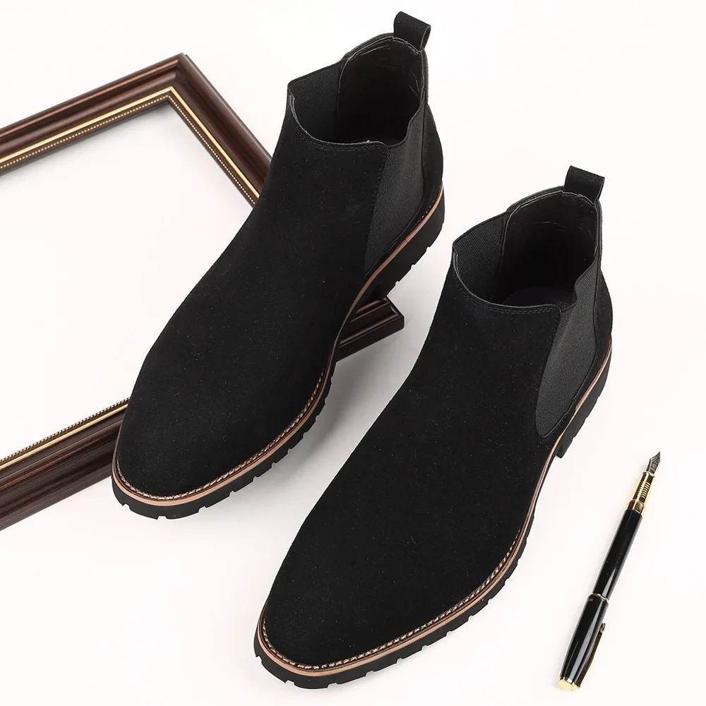 Men Ankle Boots British Style  - Mens Fashion Winter 2025 ulasan dan harga