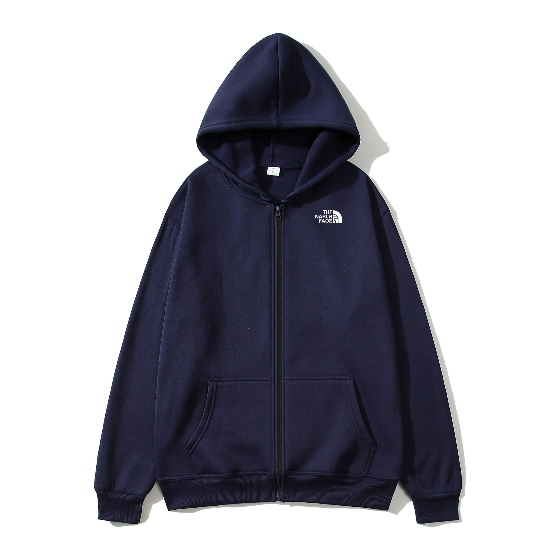 Fashion Casual Black Gray Blue - Men'S Fashion Zipper Hoodie ulasan dan harga