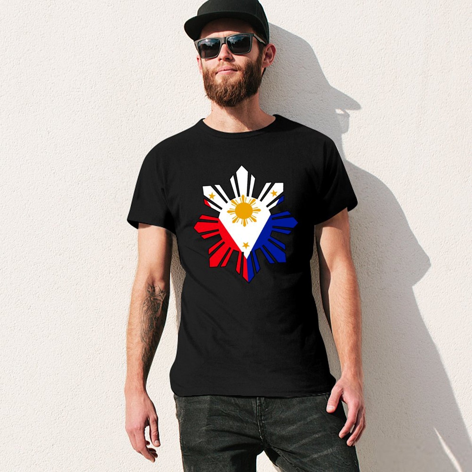 Philippine Sun Flag T-Shirt Fa - Men'S Fashion Philippines ulasan dan harga