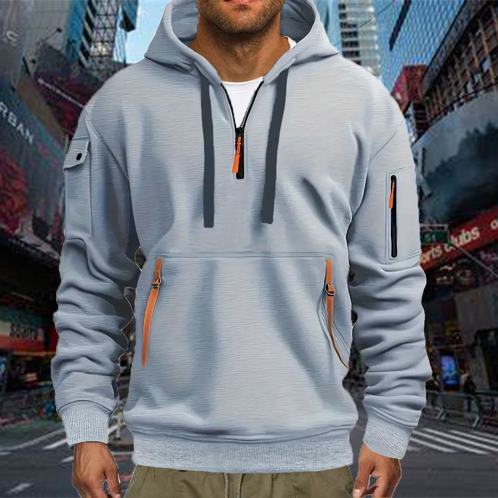 Men's Casual Sports Hoodie Spr - Men'S Fashion Zipper Hoodie ulasan dan harga