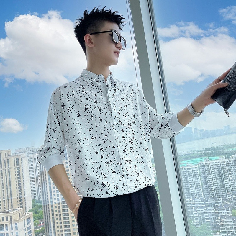Men's Artistic Starry Flower P - Men'S Fashion For Hot Weather ulasan dan harga