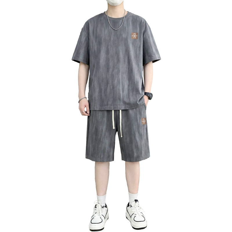 【T-Shirt + 5-Point Shorts】Men' - Mens Fashion Suits ulasan dan harga