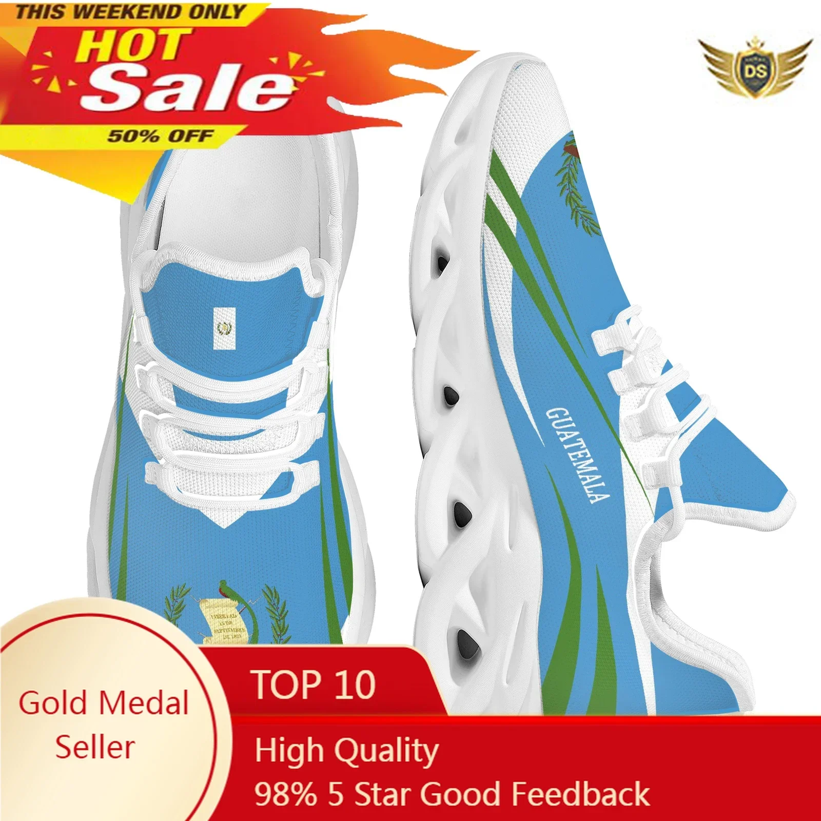 Guatemala Flag Design Lace-up  - Men'S Fashion Guatemala ulasan dan harga