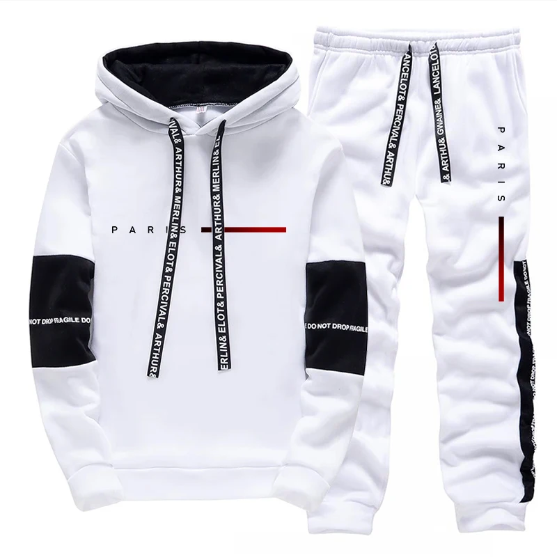 Men's Set Paris Fashion Hoodie - Mens Fashion Suits ulasan dan harga