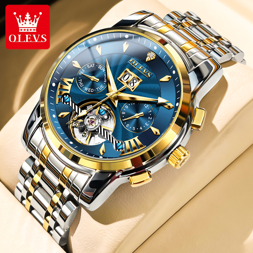 OLEVS Men Watches Luxury Fashi - Mens Fashion Week ulasan dan harga