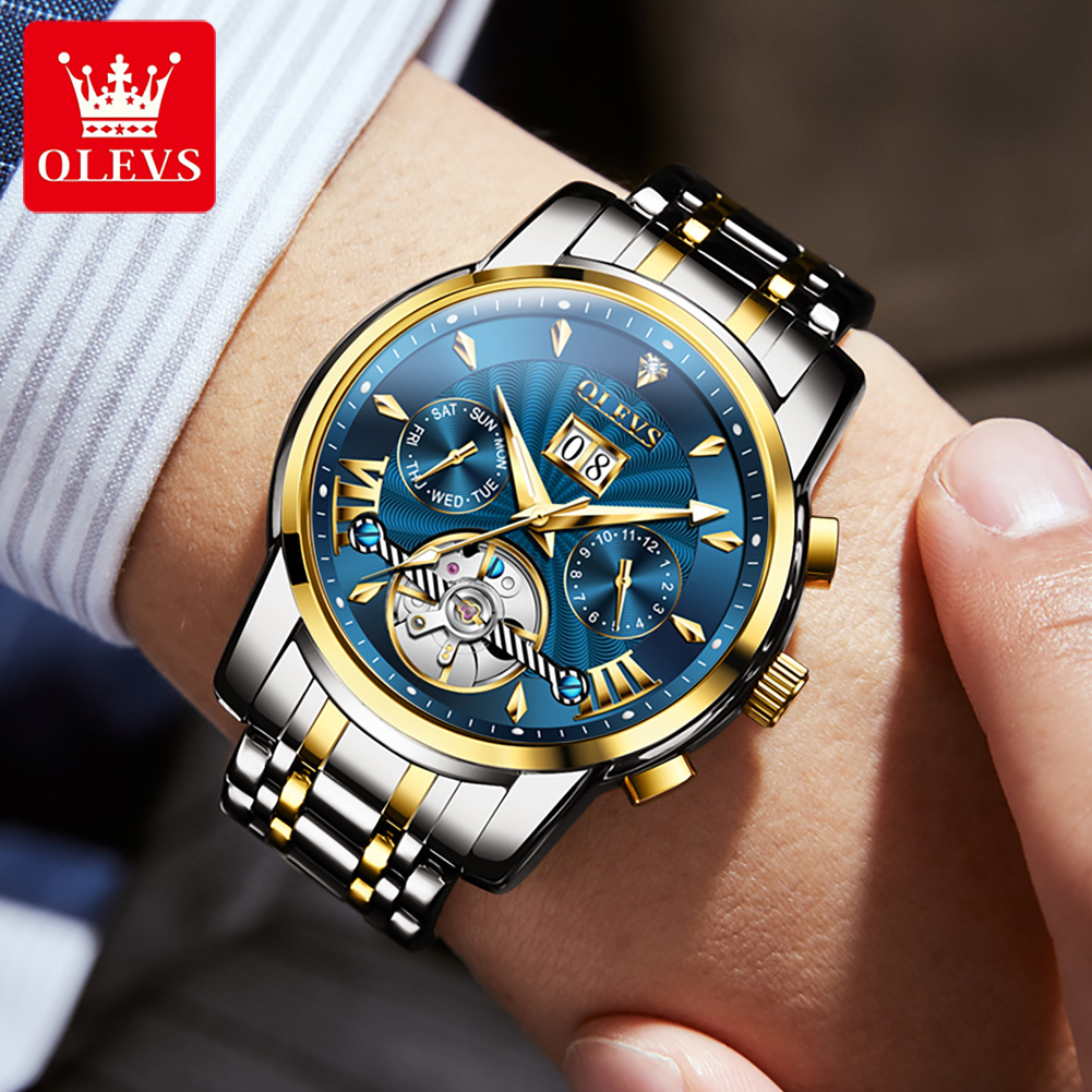 OLEVS Men Watches Luxury Fashi - Mens Fashion Week ulasan dan harga