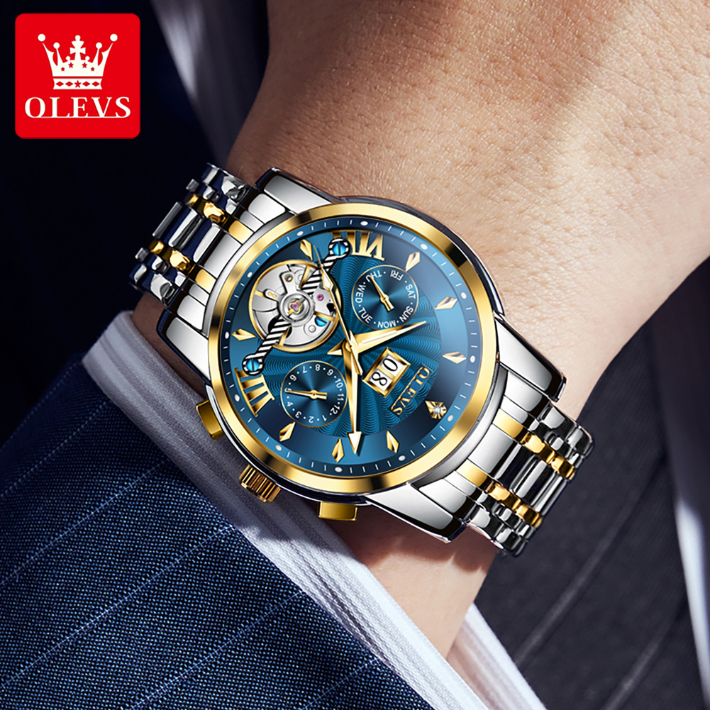OLEVS Men Watches Luxury Fashi - Mens Fashion Week ulasan dan harga