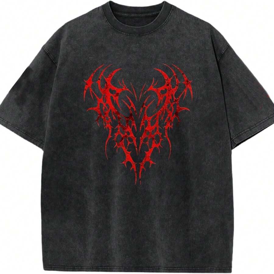 Oversized Graphic Tee Acid Was - Graphic Tee Oversized ulasan dan harga
