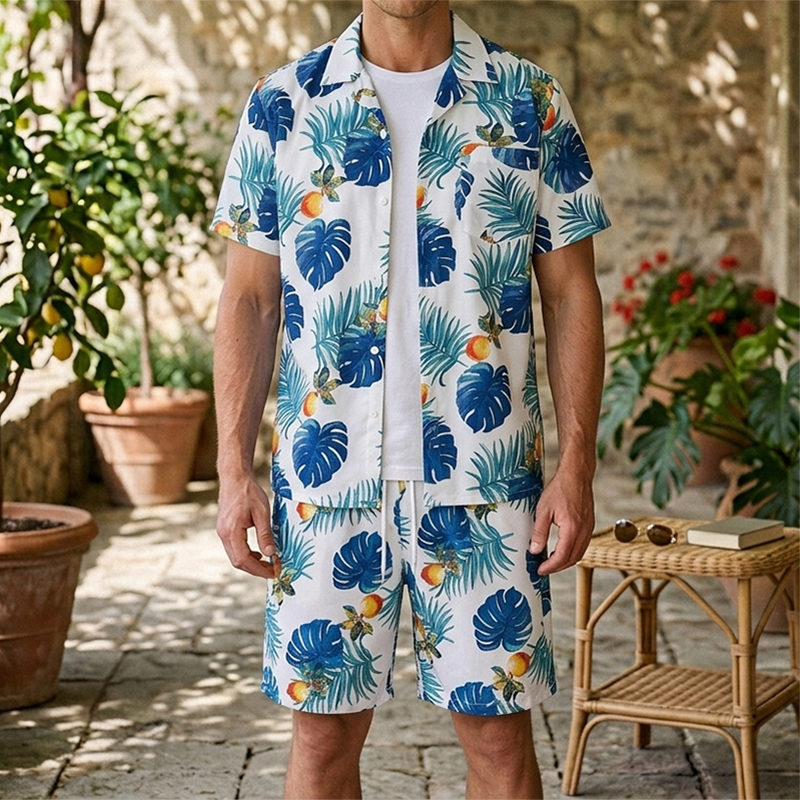 Fashion Men's Hawaiian Party B - Mens Fashion Suits ulasan dan harga
