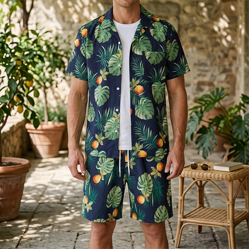 Fashion Men's Hawaiian Party B - Mens Fashion Suits ulasan dan harga