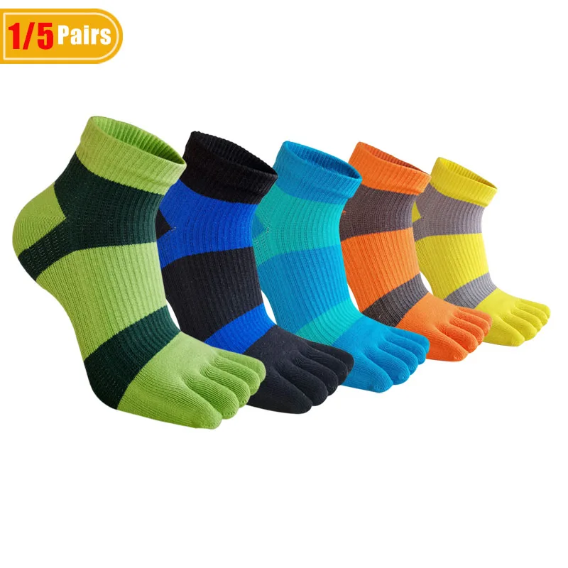 1/5 Pairs Mans Five Finger Ank - Socks Ankle Men ulasan dan harga