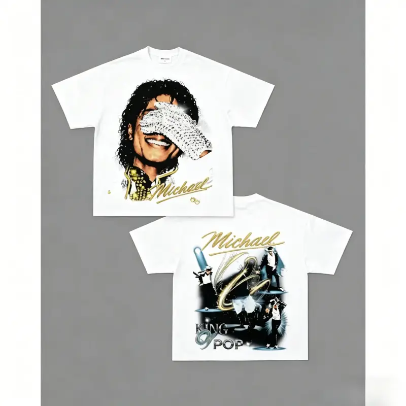 [100% cotton]Michael Jackson K - Graphic Tee Oversized ulasan dan harga