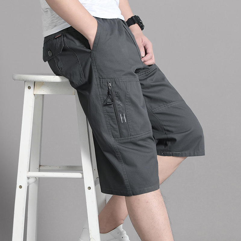 Zipper Pocket Workwear Shorts  - Cargo Jogger Pants ulasan dan harga