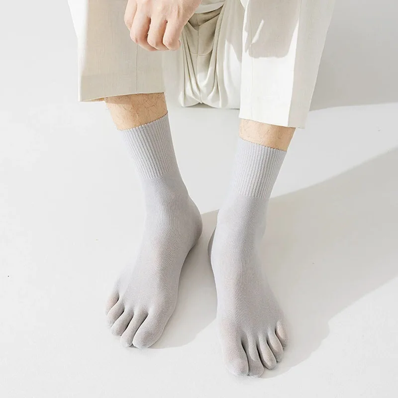 4 Pairs Summer Thin Five Finge - Socks Ankle Men ulasan dan harga