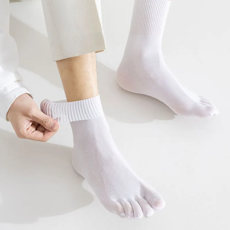 4 Pairs Summer Thin Five Finge - Socks Ankle Men ulasan dan harga