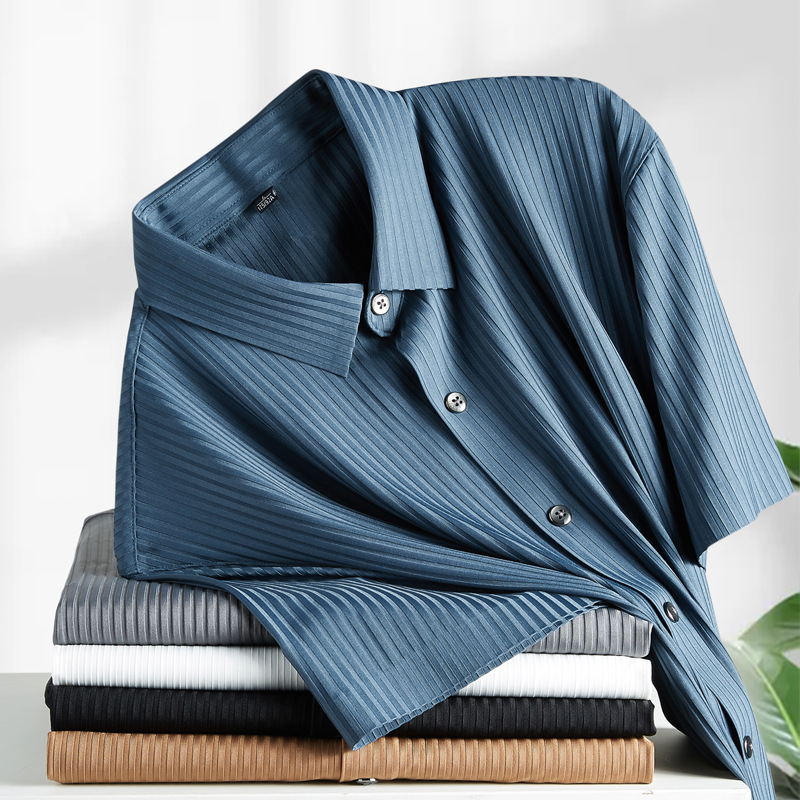 Men's Short Sleeve Dress Shirt - Dress Shirt Non-Iron ulasan dan harga
