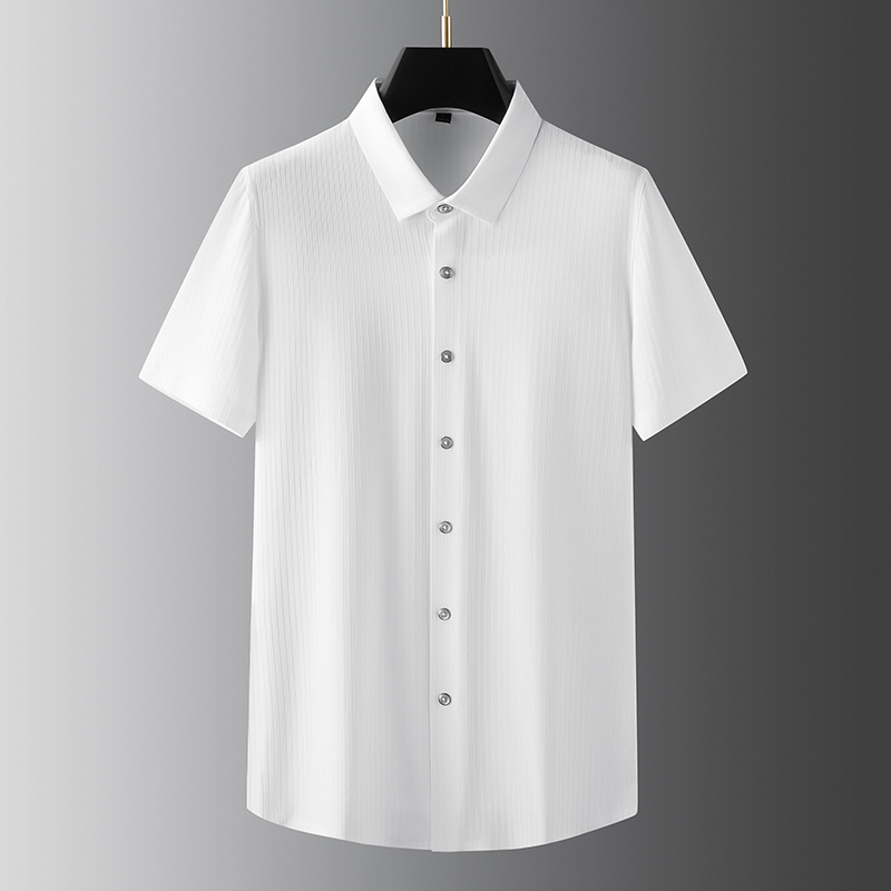 Men's Short Sleeve Dress Shirt - Dress Shirt Non-Iron ulasan dan harga