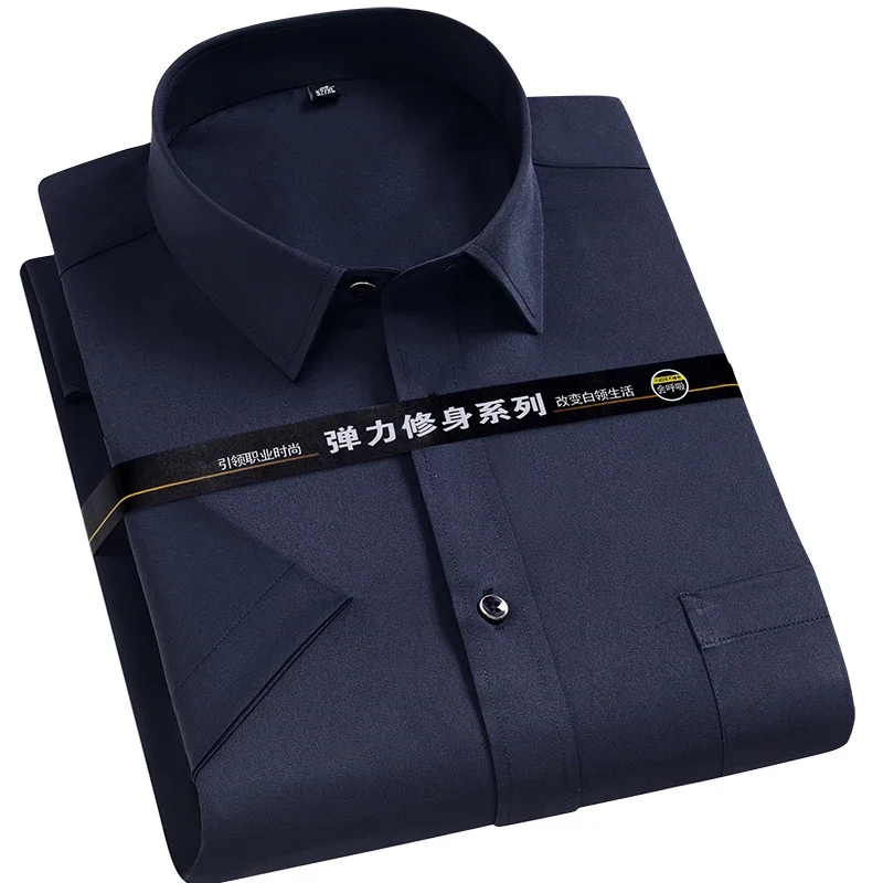 Men's Short Sleeve Dress Shirt - Dress Shirt Non-Iron ulasan dan harga