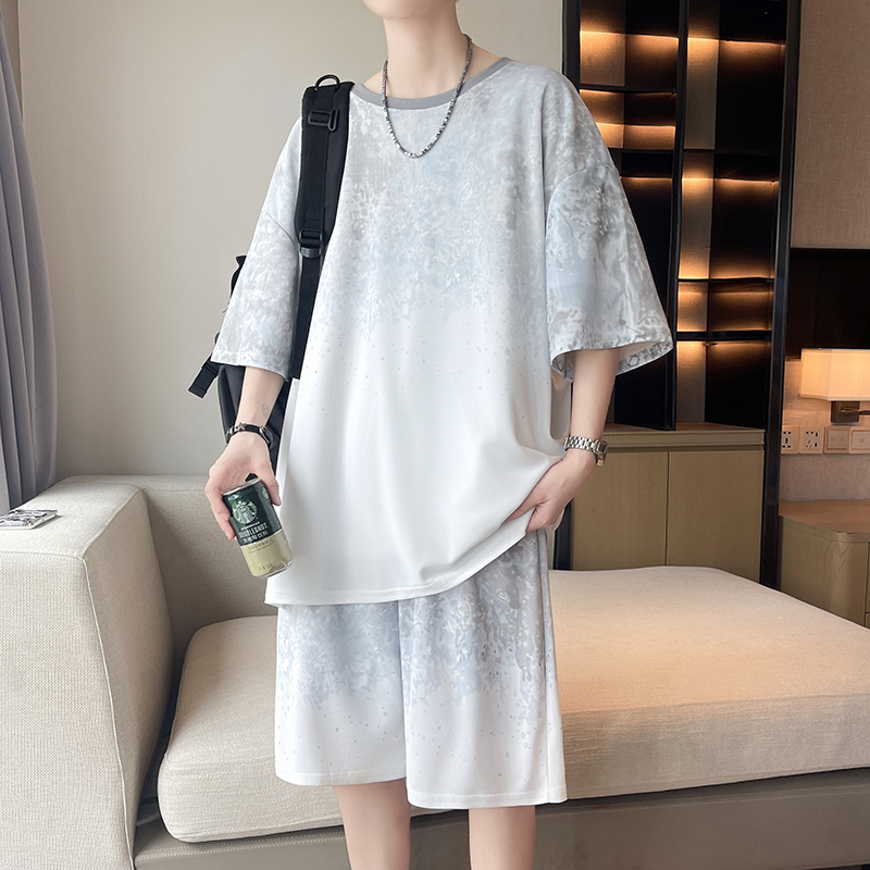 【Top 5-Point Pants】Men's T-Shi - Mens Fashion Suits ulasan dan harga