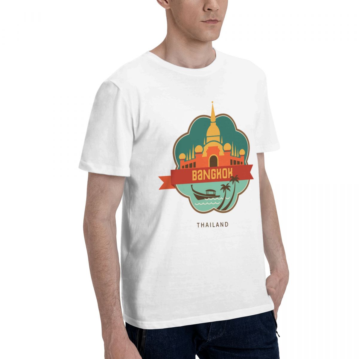 100% Cotton THAILAND BANGKOK T - Mens Fashion Bangkok ulasan dan harga